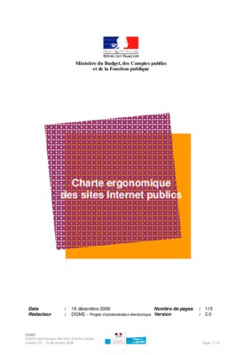 perspective de la charte ergonomique Book