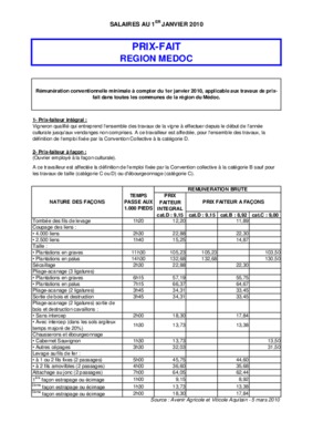 tarif prix faiteur 2013 gironde Book