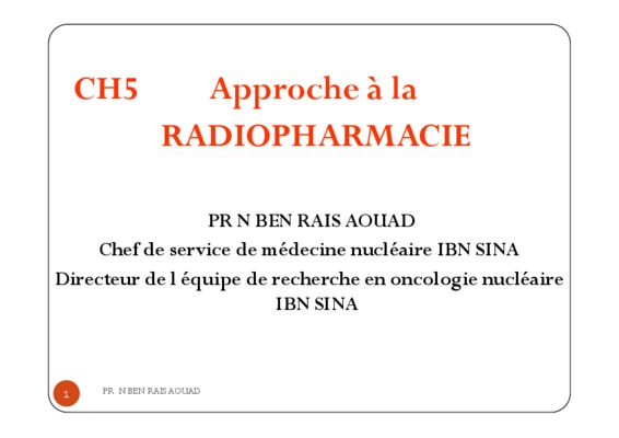 bpf en radiopharmacie Book