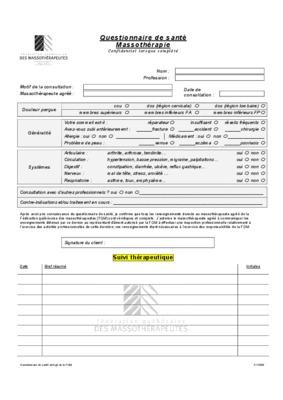 cic questionnaire sante Book