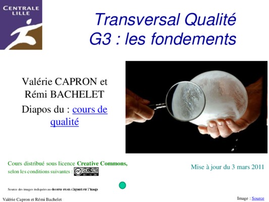 fondements qualite Book