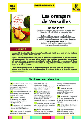 orangers de versailles Book
