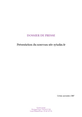 sytadin Book