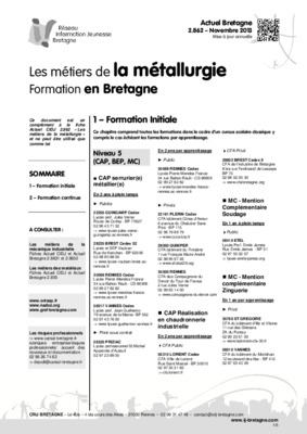 metallurgie bretagne 29 Book