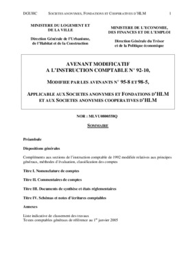 instruction comptable 92 10 Book