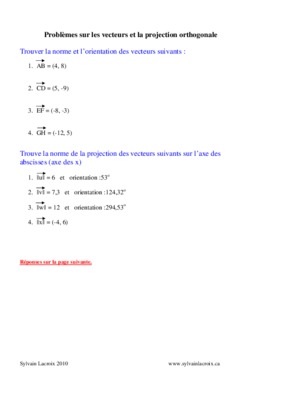 vecteurs et problemes Book