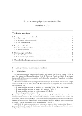 semi cristallins Book