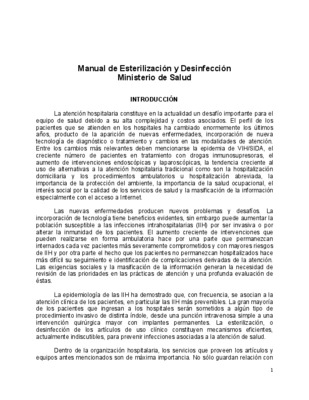 manual de esterilizacion para centros de salud de 2008 Book