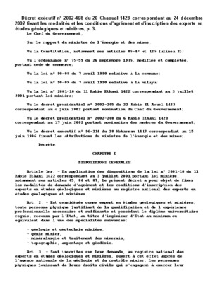 decret n 2 01 2332 du 22 rabii i 1423 4 juin 2002 Book