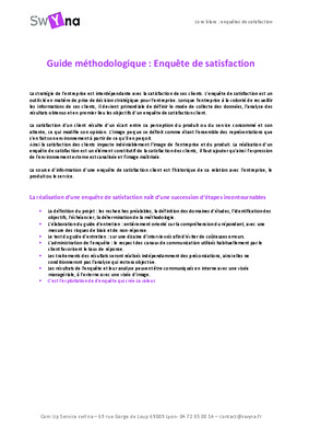 guide methodologique d_une enquete de satisfaction Book