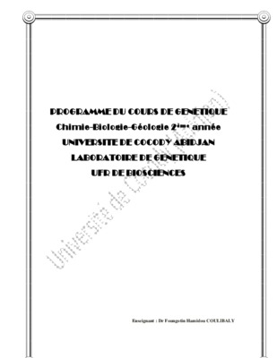 examen de genetique 2eme biologie Book