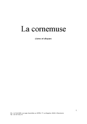 cornemuse Book