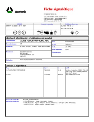 hydrofluoric acid market europe Book