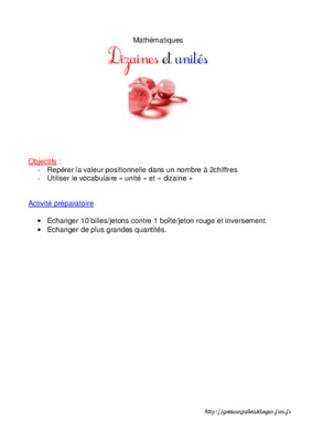 sequence decomposition en dizaines et unites cp Book