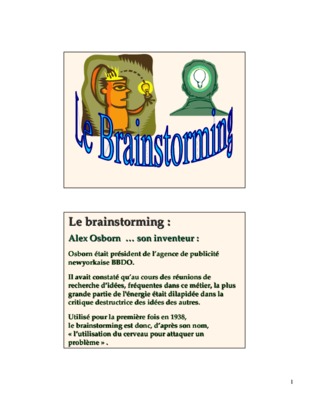 ouvrage sur le brainstorming Book