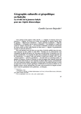tribu kabylie maritime Book