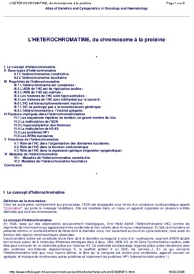 exercice heterochromatine Book