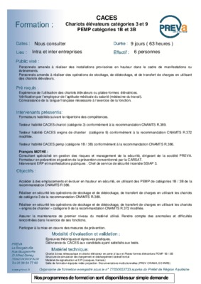 testeur caces Book