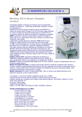 echographe mindray Book