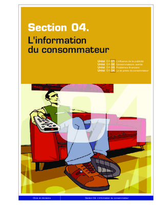information du consommateur Book