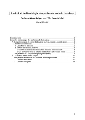 professionnels handicap Book