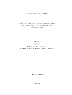 evaluation des options reelles dans les projet 2011 Book