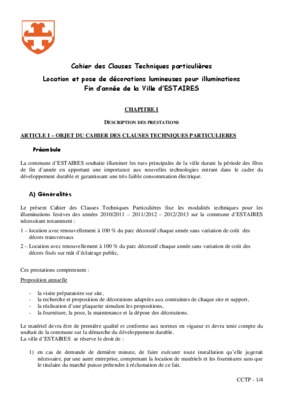cahier des clauses techniques pour la location d_un tracto pelle Book