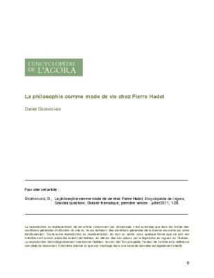 manuel d_epictete hadot Book
