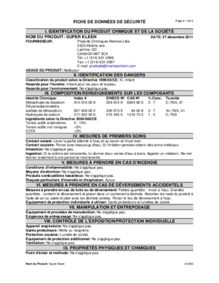 http www melrosechem com french msd_fr hs2190 pdf Book