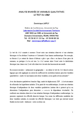 exercice de test de chi2 Book