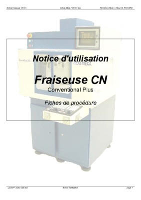 notice fraiseuse a lamelle Book