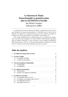 theoreme geometrie plane Book