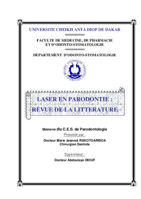 parodontologie cours universitaire Book