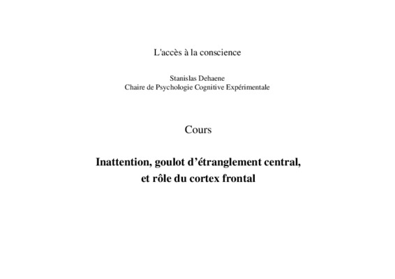 inattention Book