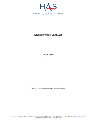 myomectomie Book