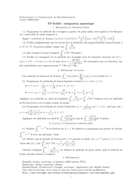 scilab integration numerique Book
