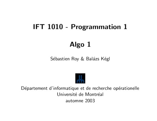 programmation algo Book