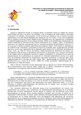 marges linguistiques numero 9 mai 2005 Book