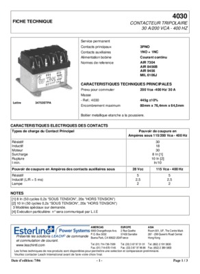 catalogue contacteur tripolaire Book