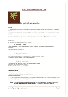 menu regime hyperproteine Book