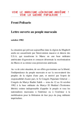 lettre du front kenza Book