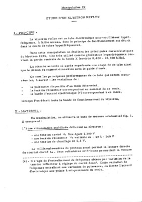 etude du klystron Book