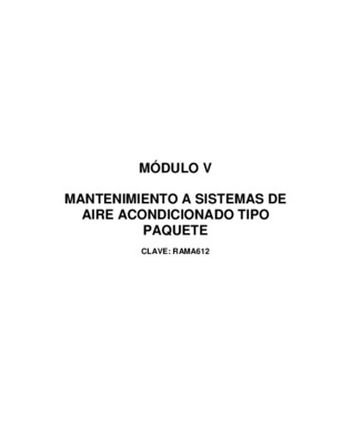 manual de un aire tipo paquete Book