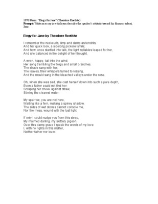 elegy Book