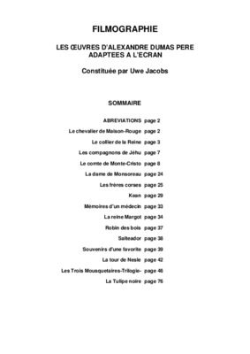 filmographie Book