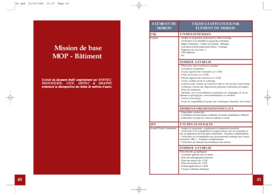 mission de prescription batiment Book