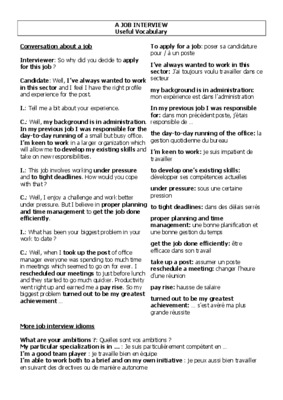 job interview Book