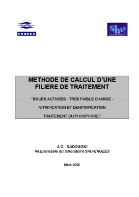 methode de calcul d_une filiere de traitement Book