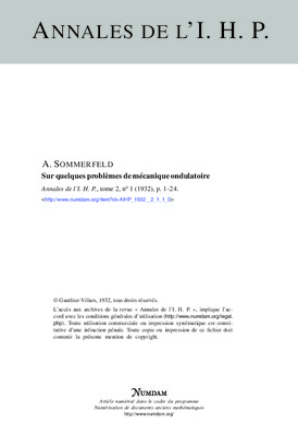 sommerfeld Book