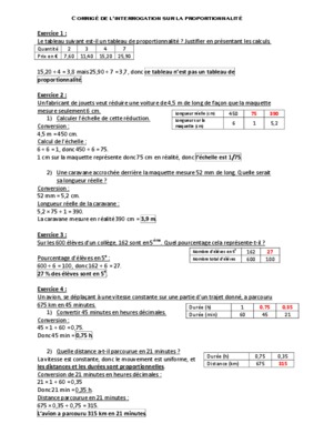 exercice proportionnalite 4aime Book
